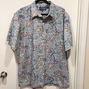 The ONO Men's Hawaiian Floral Shirt by Liberty House Sz XL-Casual 100% Cotton